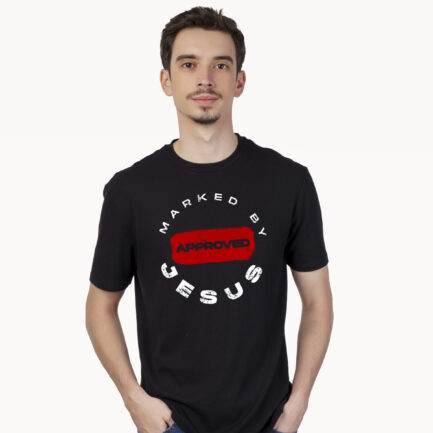 Crew neck short sleeved black